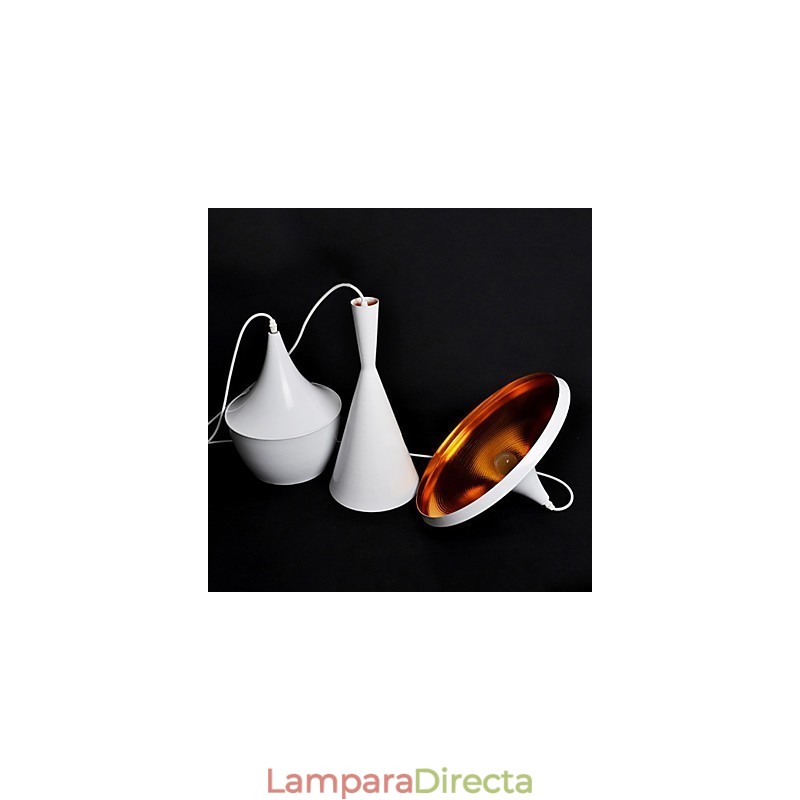 Lámpara colgante de metal con pintura estilo mini