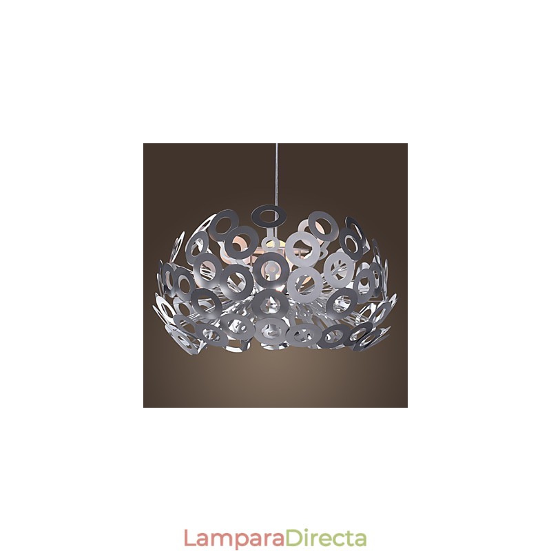 Lámpara colgante moderna con pantalla circular destacada