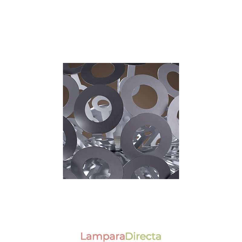 Lámpara colgante moderna con pantalla circular destacada
