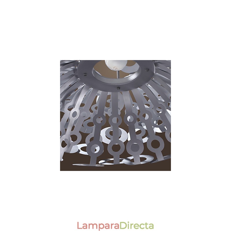 Lámpara colgante moderna con pantalla circular destacada