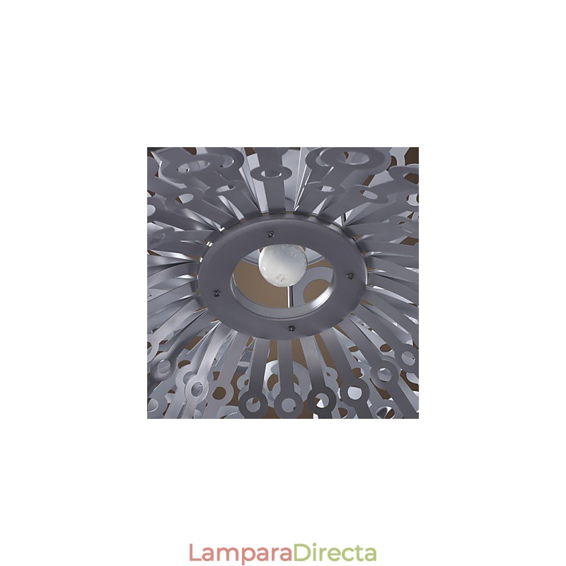 Lámpara colgante moderna con pantalla circular destacada