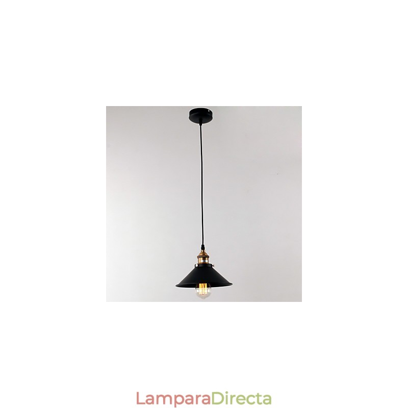 Lámpara colgante con pintura en estilo mini, estilo cuenco retro clásico tradicional
