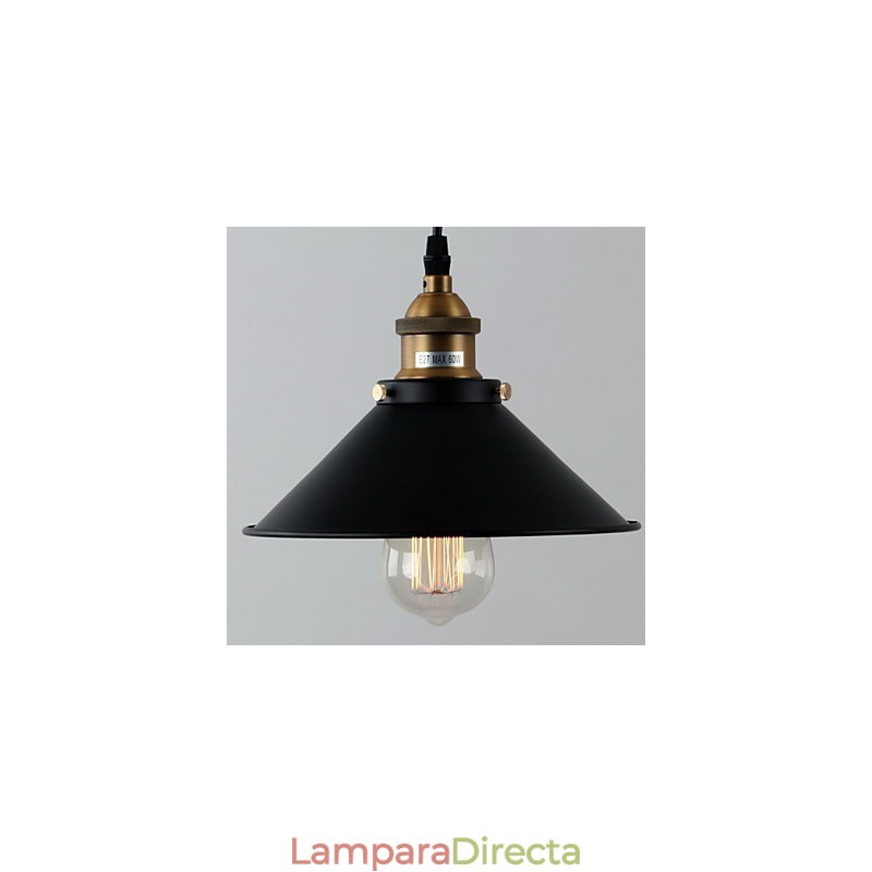 Lámpara colgante con pintura en estilo mini, estilo cuenco retro clásico tradicional