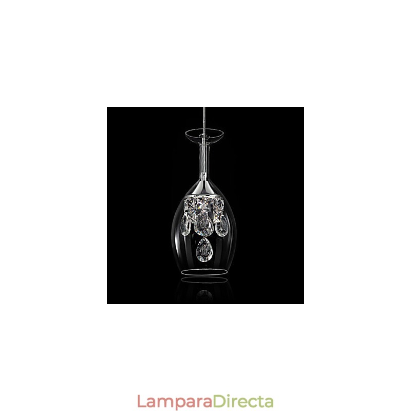 Lámpara colgante de araña de metal moderna y contemporánea de estilo isla.