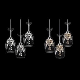 Lámpara colgante de araña de metal moderna y contemporánea de estilo isla.