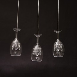 Lámpara colgante de araña de metal moderna y contemporánea de estilo isla.