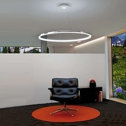 Lámpara colgante de diseño moderno Living Ring