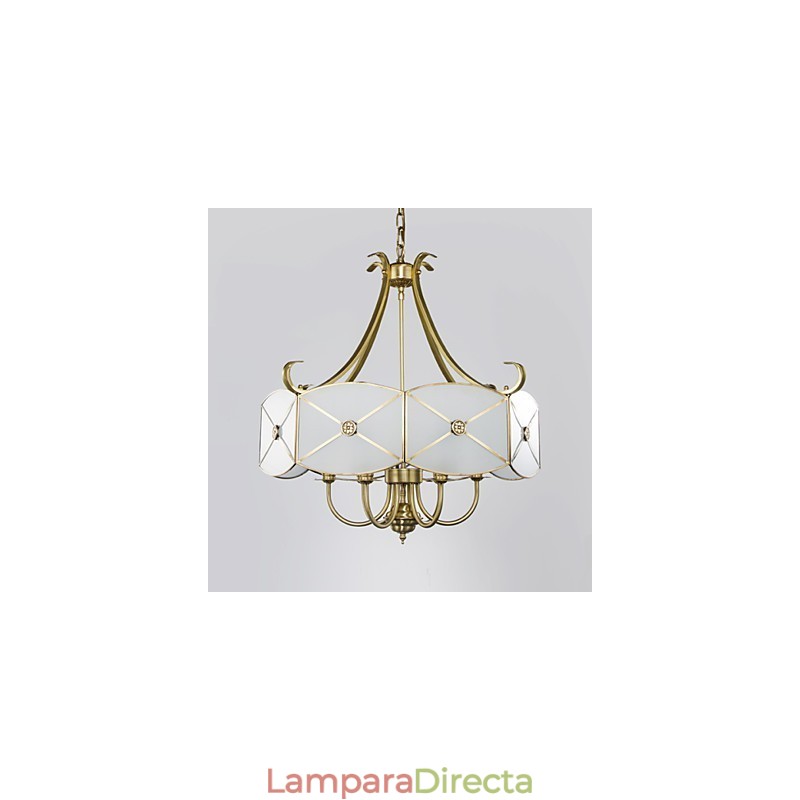 Lámpara de techo de cobre con diseño decorativo contemporáneo moderno
