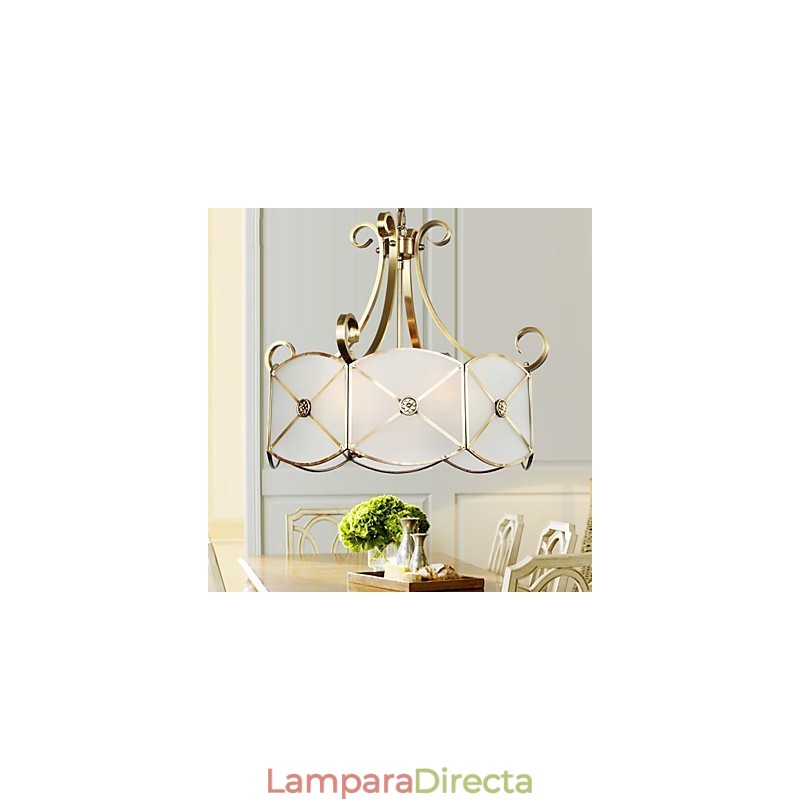 Lámpara de techo de cobre con diseño decorativo contemporáneo moderno