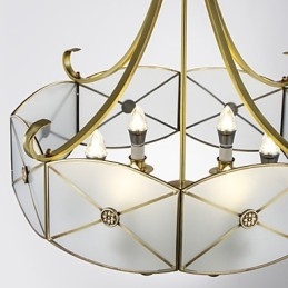 Lámpara de techo de cobre con diseño decorativo contemporáneo moderno