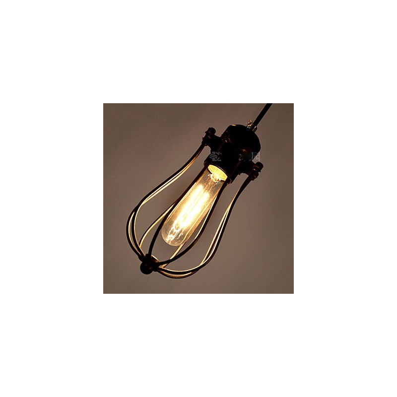 Lámpara de techo vintage Edison ajustable, lámpara colgante para bricolaje, iluminación moderna y elegante para comedor industrial.