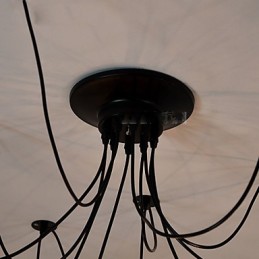Lámpara de techo vintage Edison ajustable, lámpara colgante para bricolaje, iluminación moderna y elegante para comedor industrial.