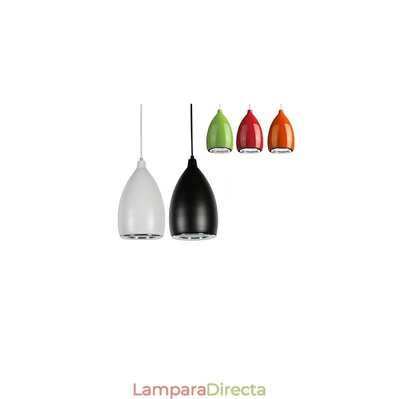 Lámpara colgante de metal con pintura de globo terráqueo contemporánea moderna