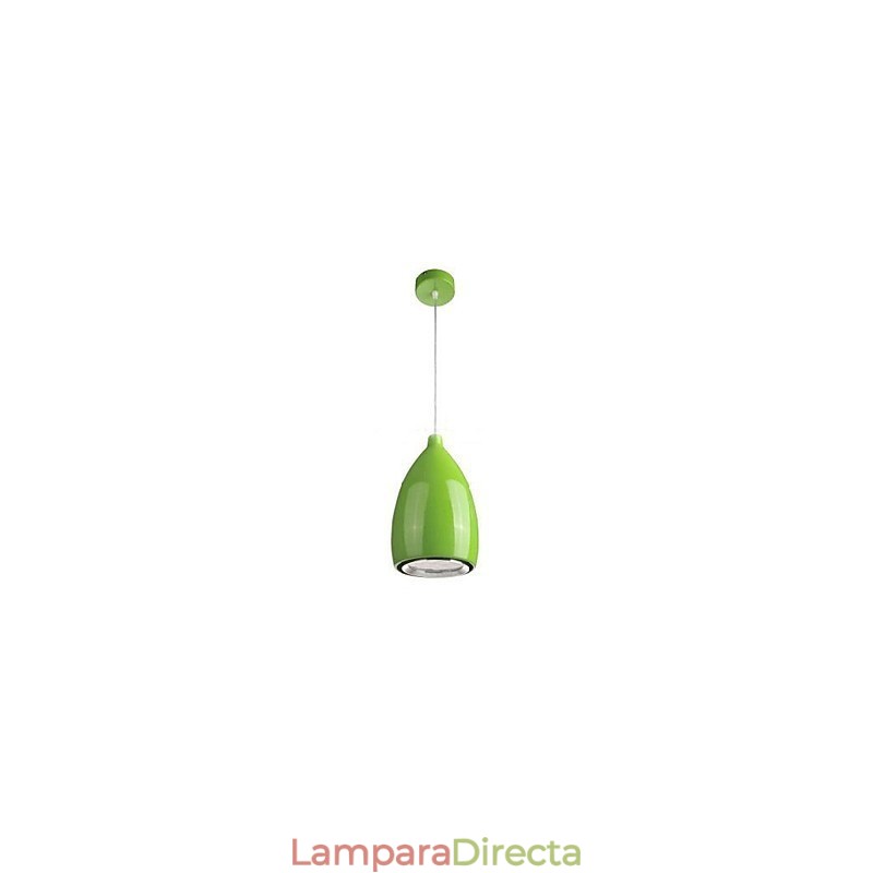 Lámpara colgante de metal con pintura de globo terráqueo contemporánea moderna