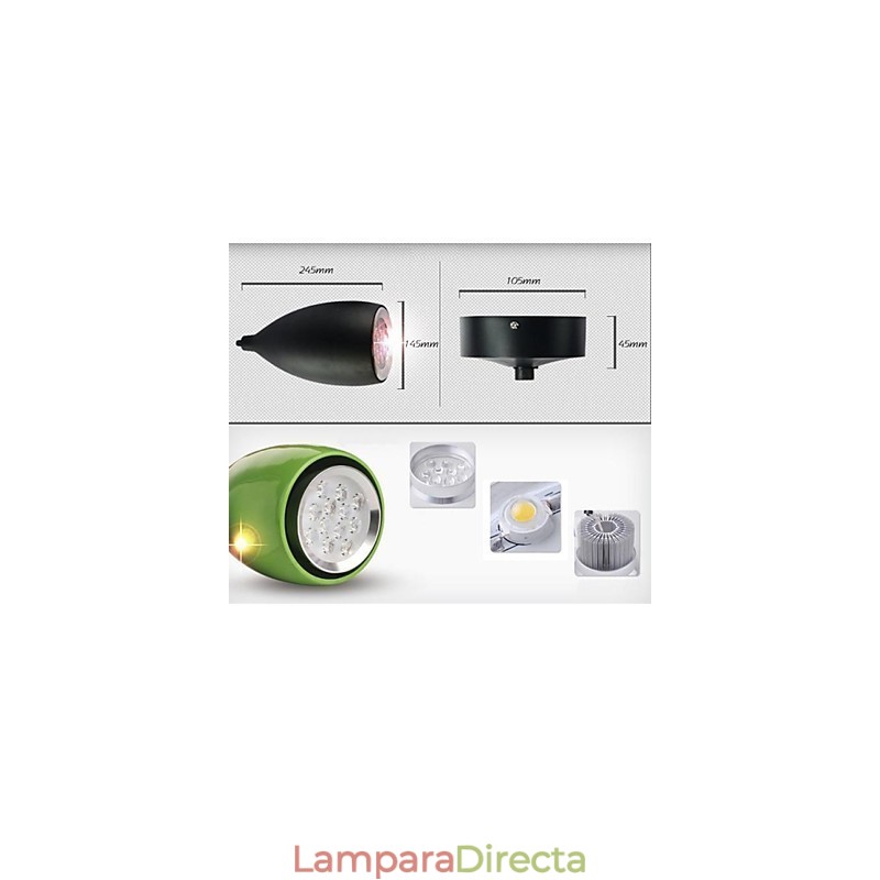 Lámpara colgante de metal con pintura de globo terráqueo contemporánea moderna