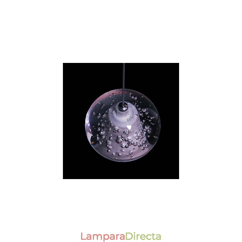 Lámpara colgante G4 Retroifit de 3 W con cristal cromado, moderna y contemporánea.