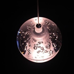Lámpara colgante G4 Retroifit de 3 W con cristal cromado, moderna y contemporánea.