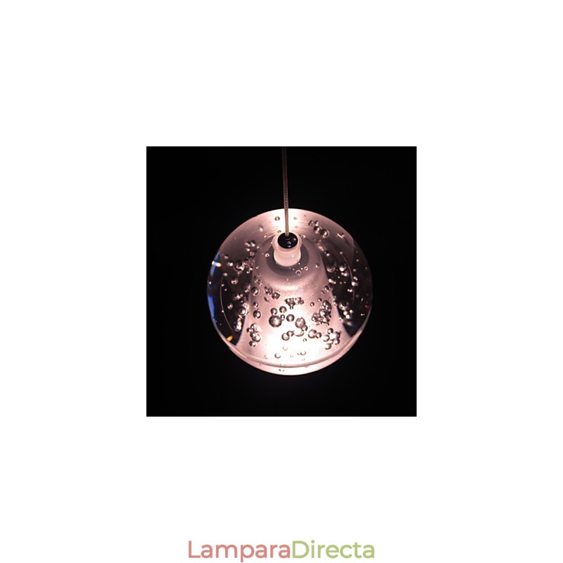 Lámpara colgante G4 Retroifit de 3 W con cristal cromado, moderna y contemporánea.