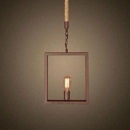 Lámpara colgante de metal estilo rústico clásico tradicional estilo cabaña vintage retro campestre