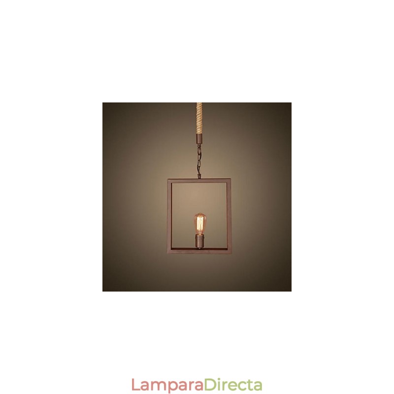 Lámpara colgante de metal estilo rústico clásico tradicional estilo cabaña vintage retro campestre