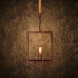 Lámpara colgante de metal estilo rústico clásico tradicional estilo cabaña vintage retro campestre
