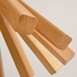 Lámpara colgante de bambú de estilo retro campestre de madera