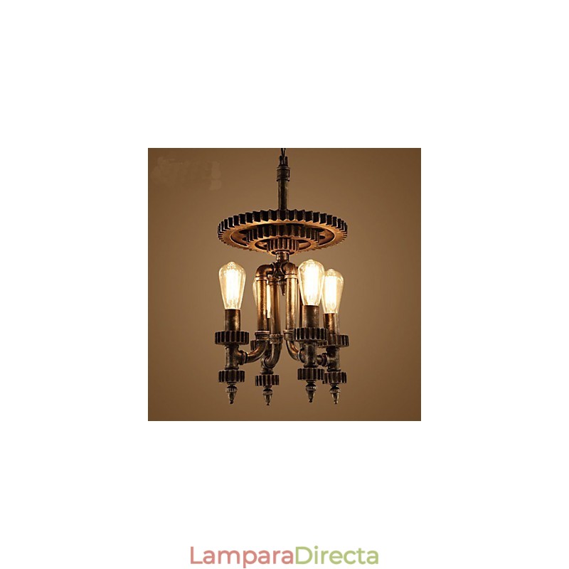 Iluminación decorativa de tienda de equipos mecánicos retro