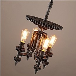 Iluminación decorativa de tienda de equipos mecánicos retro