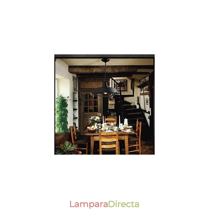 Lámparas colgantes estilo americano, estilo retro, de hierro forjado, contemporáneas y para almacén.