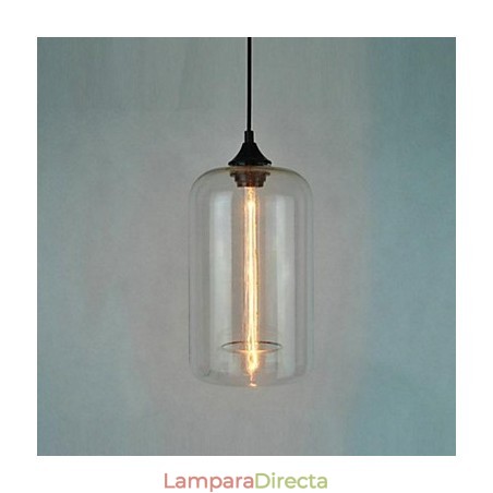 Lámpara colgante minimalista de hierro con diseño de botella, 1 luz Lámpara colgante minimalista de hierro con diseño de botella, 1 luz