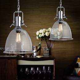 Lámpara colgante de cristal moderna, contemporánea, estilo mini.