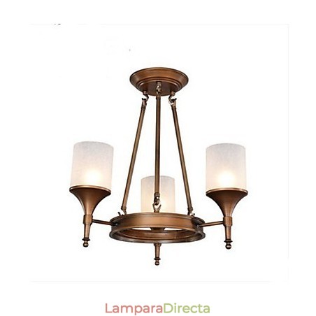 Lámpara de araña de hierro forjado estilo pastoral retro Lámpara de araña de hierro forjado estilo pastoral retro