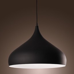 Lámpara colgante moderna contemporánea estilo retro con forma de cuenco en miniatura.