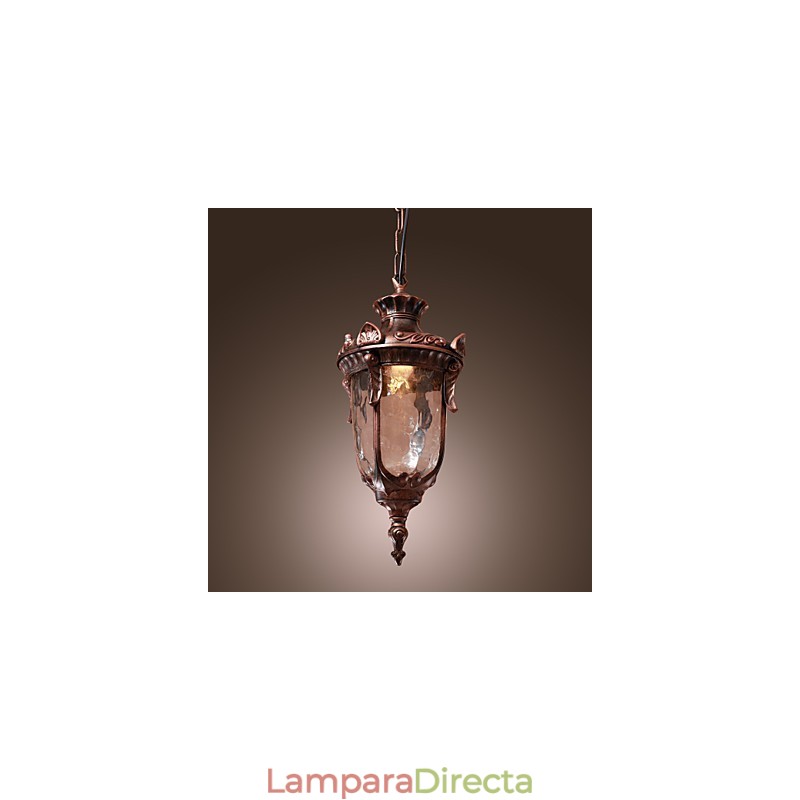 Lámpara colgante de inspiración antigua con 1 luz