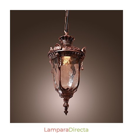 Lámpara colgante de inspiración antigua con 1 luz Lámpara colgante de inspiración antigua con 1 luz
