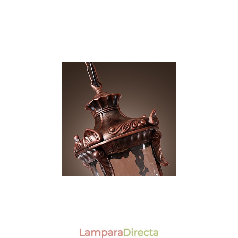 Lámpara colgante de inspiración antigua con 1 luz