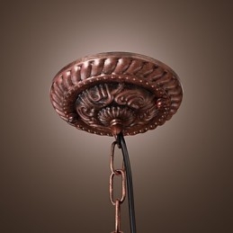 Lámpara colgante de inspiración antigua con 1 luz