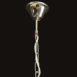 Lámpara colgante moderna contemporánea de cristal cromado