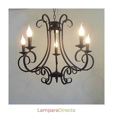 Lámpara de araña de metal con pintura clásica tradicional Lámpara de araña de metal con pintura clásica tradicional