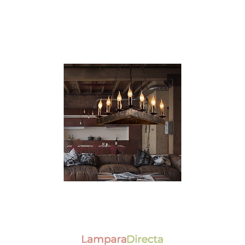 Lámparas de techo de metal clásicas retro, lámparas colgantes sencillas, lámpara colgante de cafetería