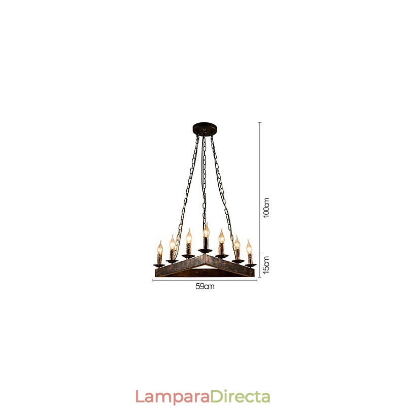 Lámparas de techo de metal clásicas retro, lámparas colgantes sencillas, lámpara colgante de cafetería