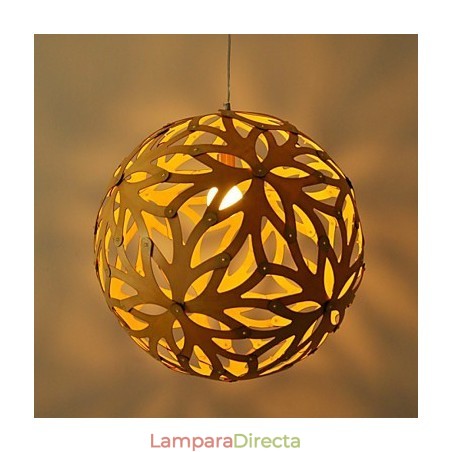 Lámpara colgante de bambú de estilo retro campestre de madera Lámpara colgante de bambú de estilo retro campestre de madera