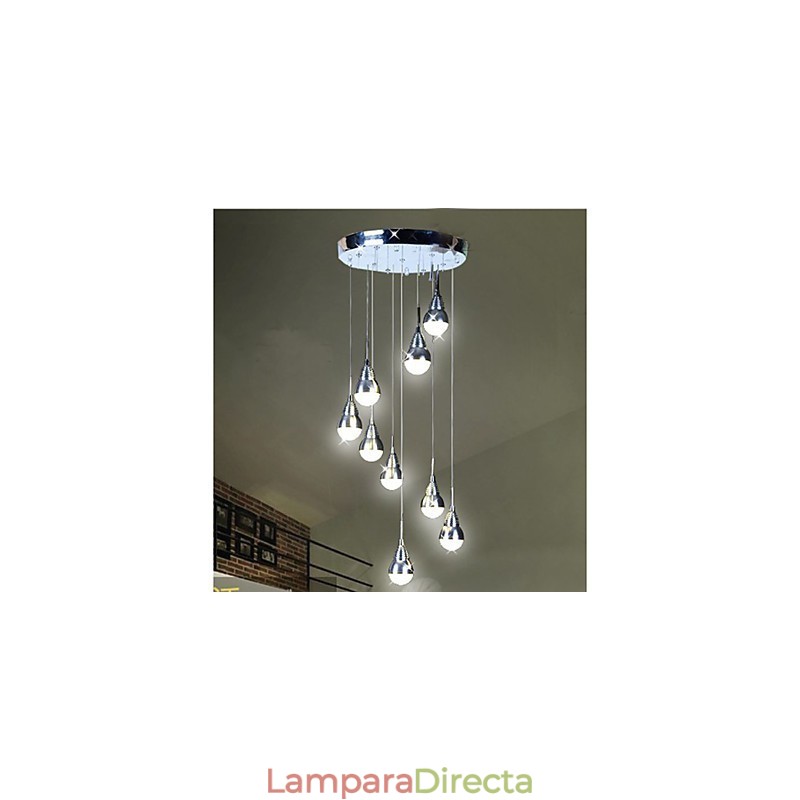 Lámparas y faroles Lámpara de techo de 9 luces para escalera