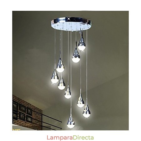 Lámparas y faroles Lámpara de techo de 9 luces para escalera Lámparas y faroles Lámpara de techo de 9 luces para escalera
