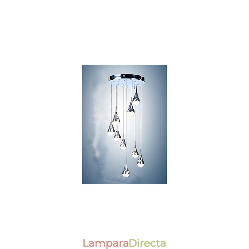Lámparas y faroles Lámpara de techo de 9 luces para escalera