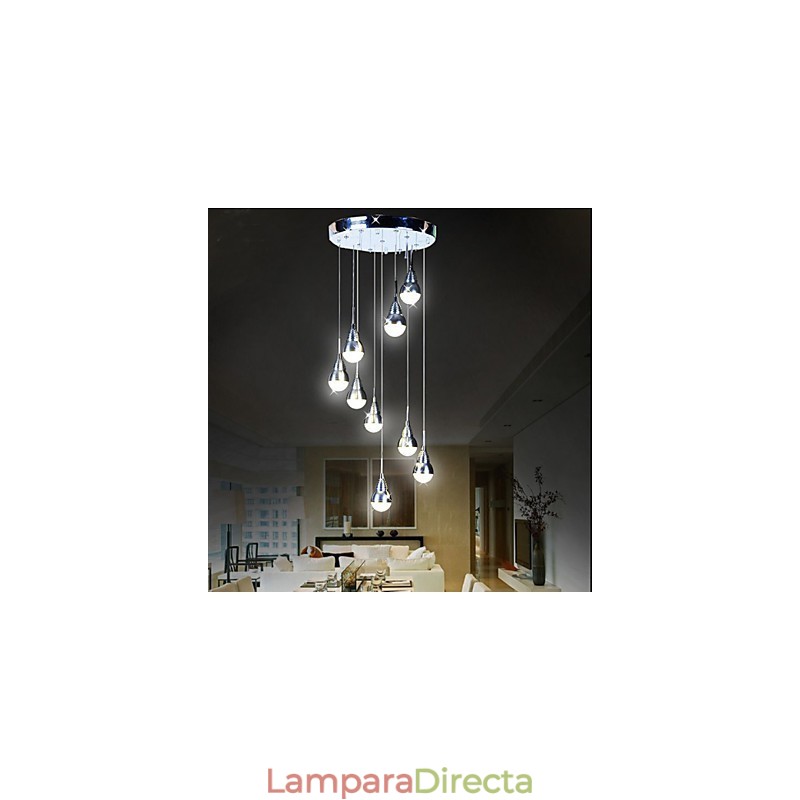 Lámparas y faroles Lámpara de techo de 9 luces para escalera