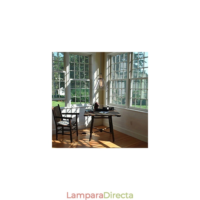 Colgante de cristal simple retro