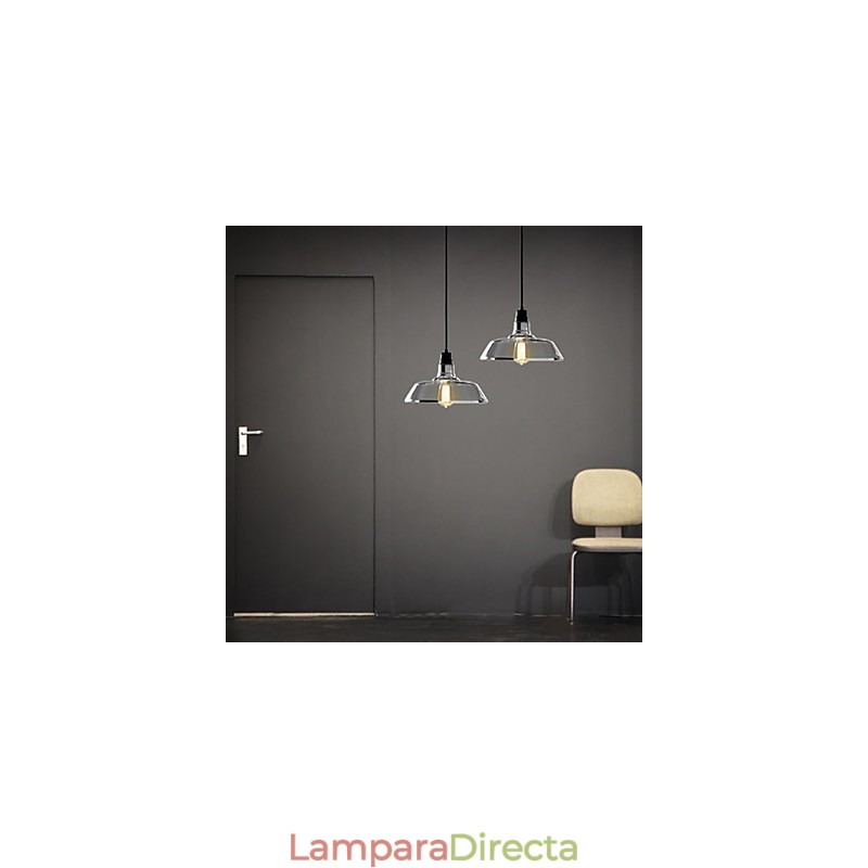 Lámpara colgante vintage galvanizada para garaje
