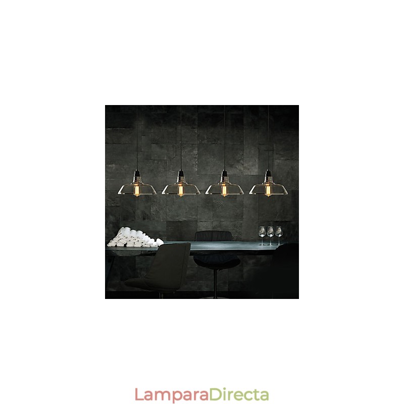 Lámpara colgante vintage galvanizada para garaje