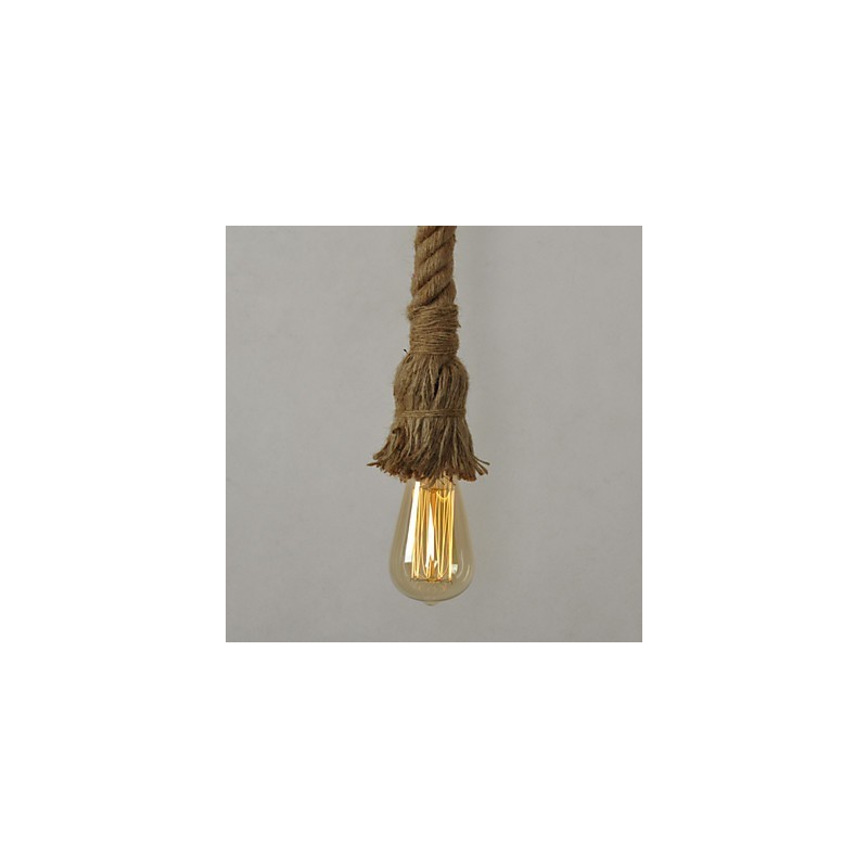 Lámpara colgante de metal galvanizado estilo mini retro